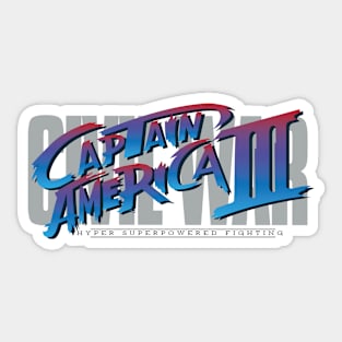 Civil War Turbo Edition 90's Sticker